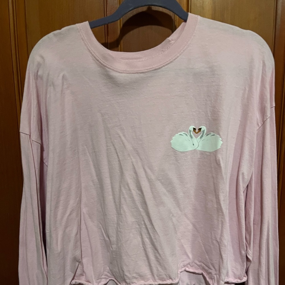 Taylor Swift Valentines Day Swan Crop Top